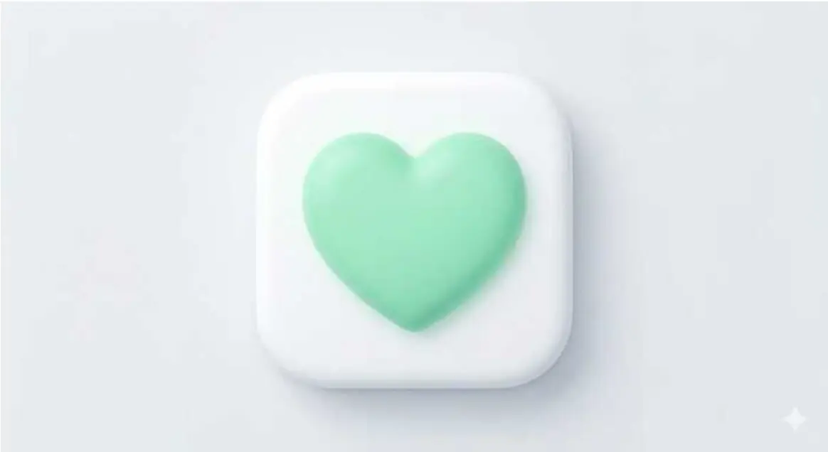 Icono de un corazón verde representando la alta sensibilidad